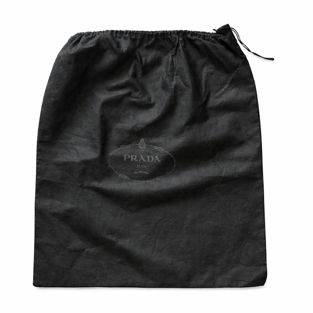 Prada Black Cloth Dust bag with drawstring